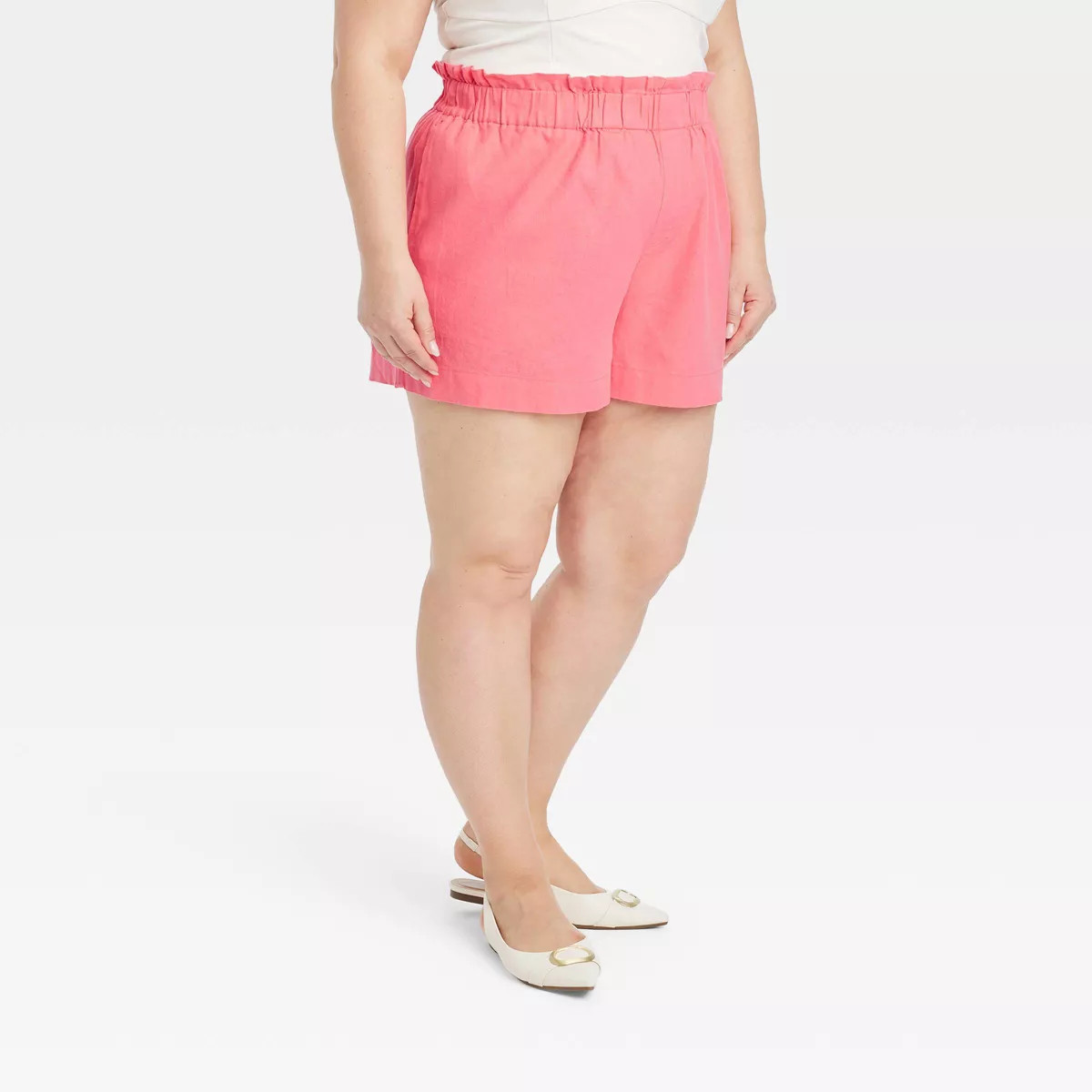 Women's High-Rise Linen Pull-On Shorts - A New Day™ | Target
