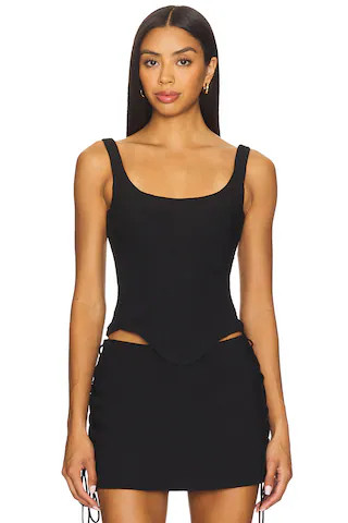 Amanda Uprichard Ryland Top in Black from Revolve.com | Revolve Clothing (Global)