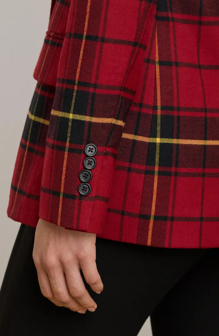 Lauren Ralph Lauren Tartan Wool Blend Blazer | Nordstrom | Nordstrom
