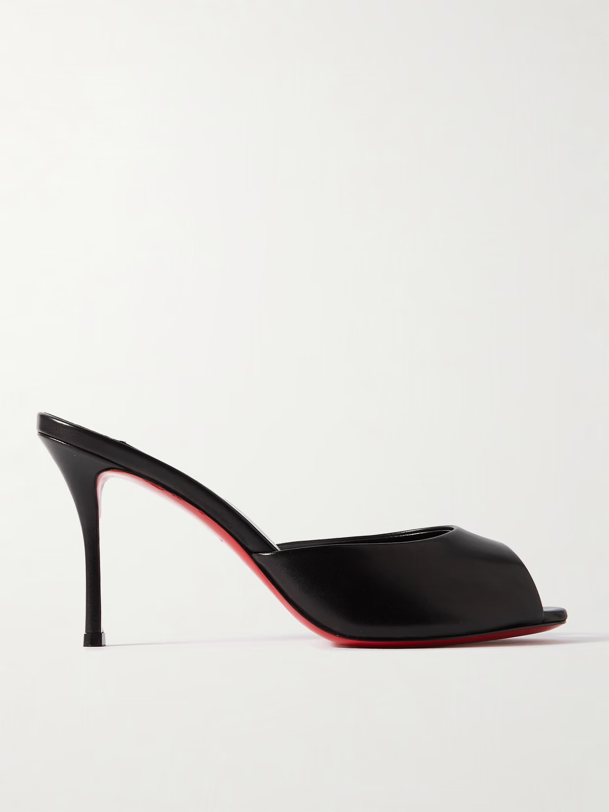 Christian Louboutin - Me Dolly 85 Leather Sandals - Black | NET-A-PORTER (US)