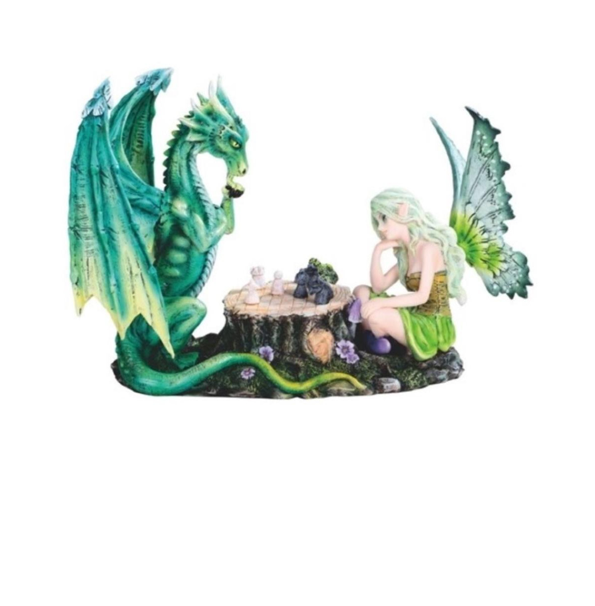 Fc Design 10"W Green Fairy Playing Chess with Dragon Statue Fantasy Decoration Figurine Home Decor Perfect Gift for House Warming, Holidays and Birthdays | Macys (US)