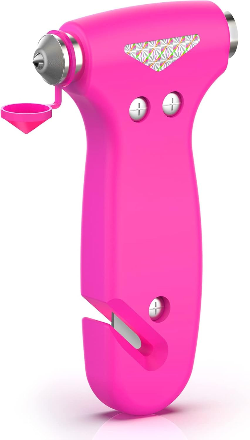 THINKWORK 3-in-1 Pink Car Safety Hammer Gift for Women, Family, Children | Amazon (US)