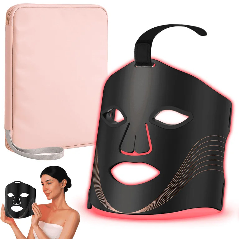 RACCOMB Red Light Therapy for Face, 6 Light Modes Portable Led Face Mask Light Therapy, near Infr... | Walmart (US)