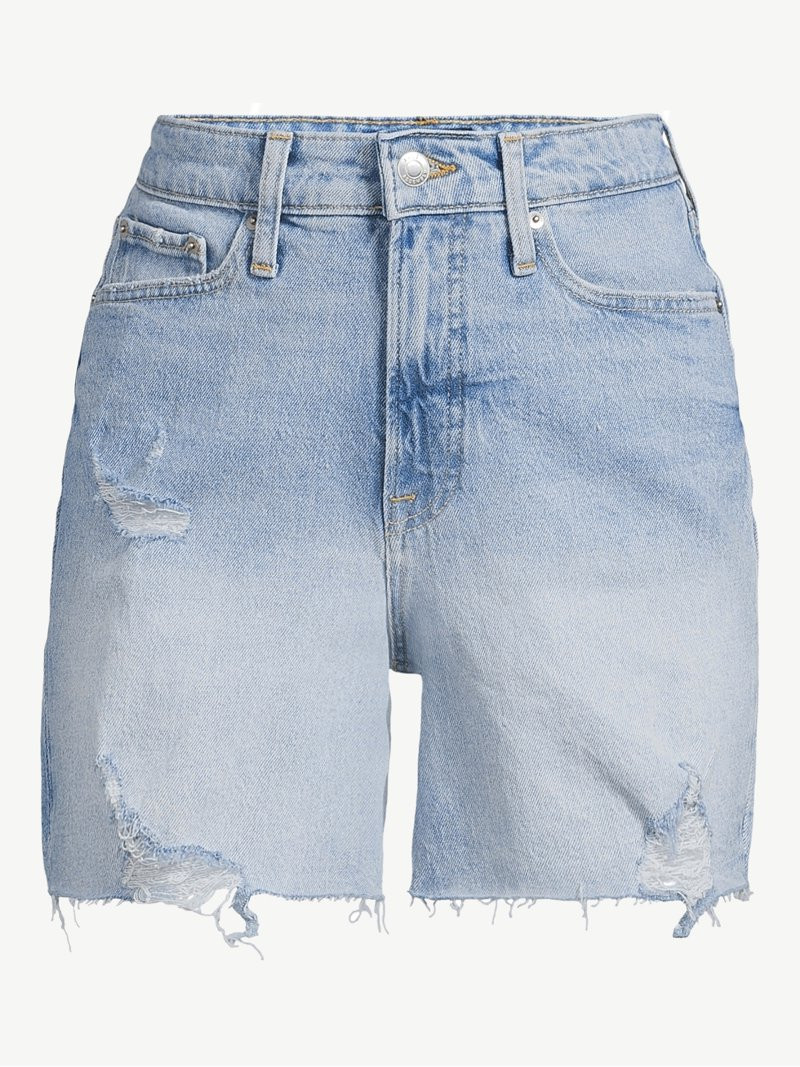 Free Assembly Women's Cut Off Denim Shorts, 5.5” Inseam | Walmart (US)