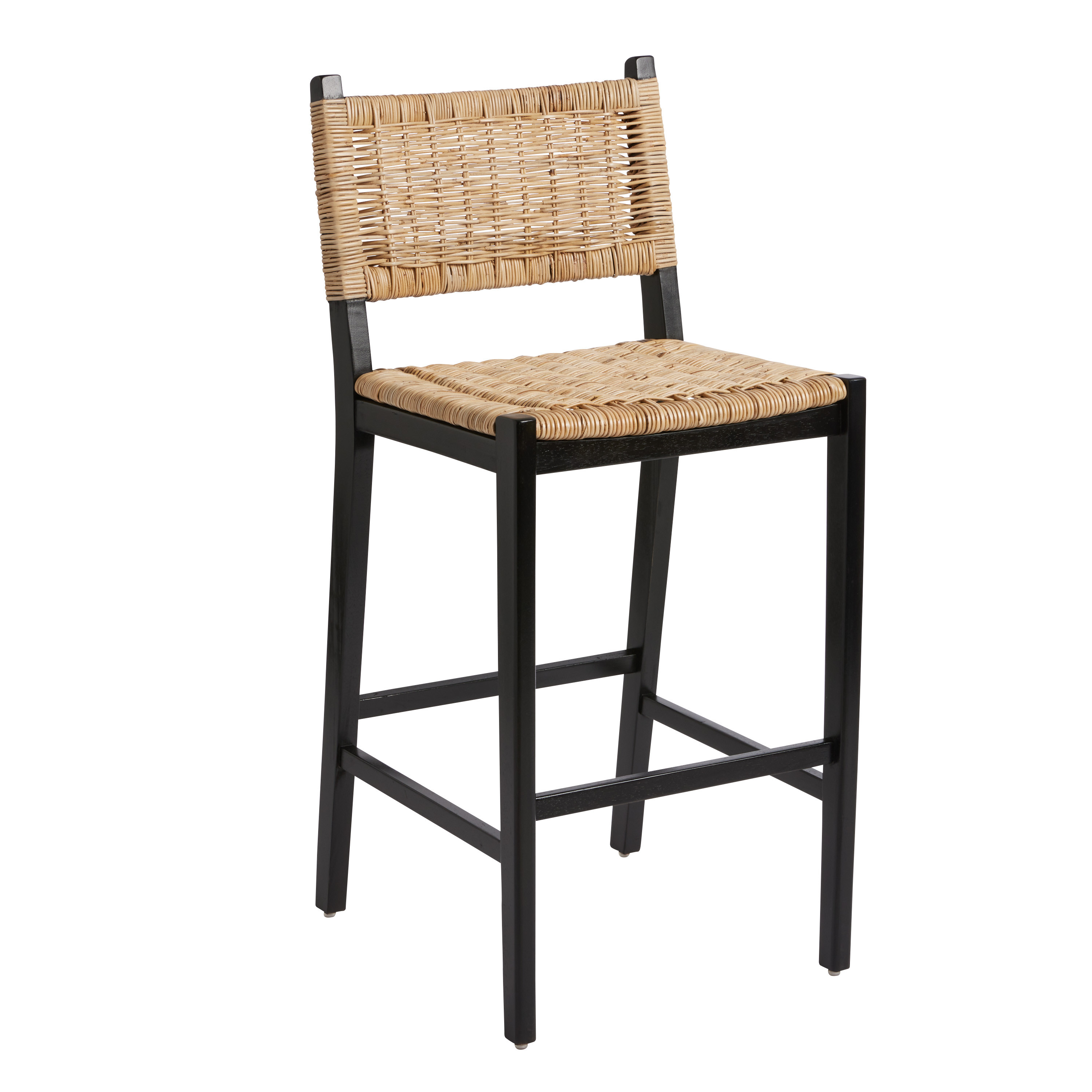 Amolea Wood and Rattan Barstool | World Market