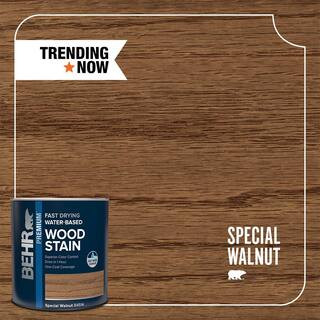 1 qt. #TIS-514 Special Walnut Transparent Water-Based Fast Drying Interior Wood Stain | The Home Depot