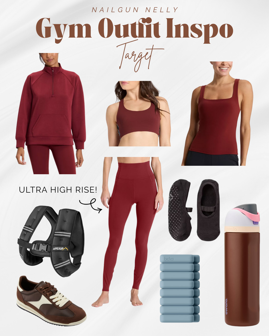 Target Gym Outfit Inspo & Workout Must-haves!

lululemon look-a-like leggings, maroon gym outfit, budget gym outfit, pilates clothes, burgundy sweater 

 #LTKGiftGuide #LTKActive #LTKFindsUnder50