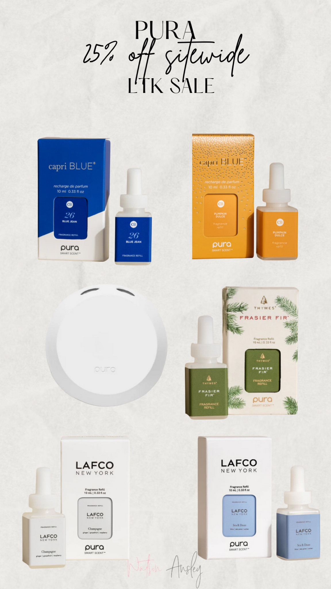 Shop PURA home fragrances and device during the LTK sale for 25% off!

Click any image below to start shopping and copy the promo code to paste at checkout!

#LTKSaleAlert #LTKFallSale #LTKHome