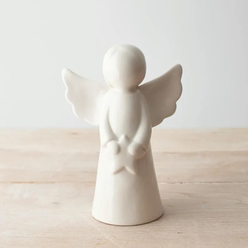 White Angel Decoration Angel Ornament Angel Decor Angel Gifts Gift for Her Home Gift Guardian Ang... | Etsy (US)