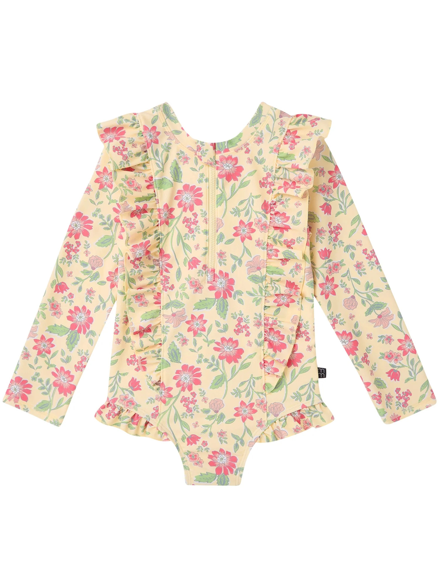 Modern Moments by Gerber Baby and Toddler Girl Rash Guard with Ruffles, Sizes 0/3M-5T | Walmart (US)