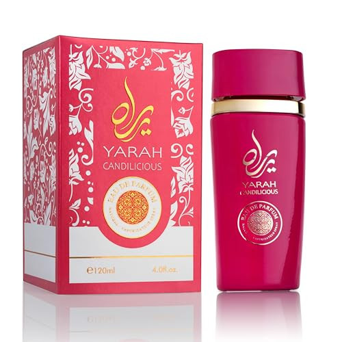 SAADAH Yarah Candilicious Eau De Parfum for Women 4.0 Fl.oz, 120ml Fruity Floral Gourmand Perfume, Sweet Strawberry Vanilla Cotton Candy, Gardenia Amber Musk, Long Lasting Luxury Fragrance | Amazon (US)