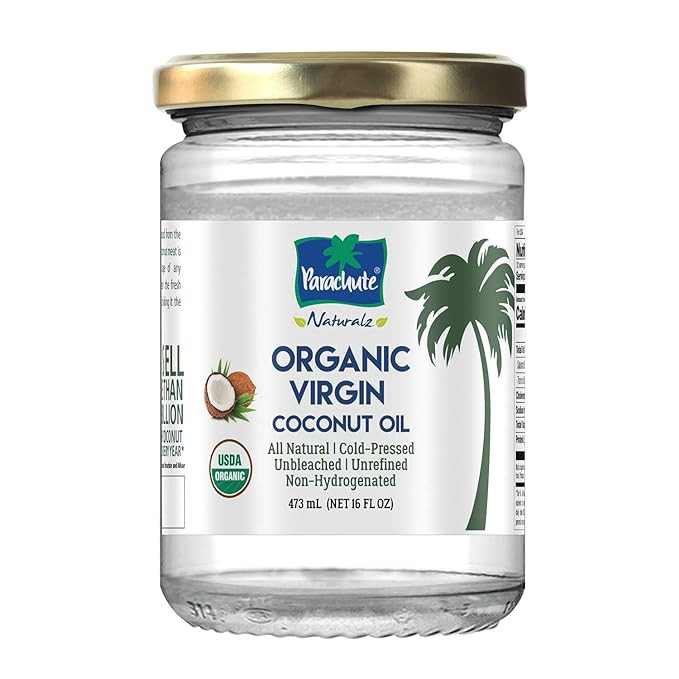 Parachute Naturalz Organic Virgin Coconut Oil | Cooking Oil, Hair Oil, Body Oil & Oil Pulling | C... | Amazon (US)