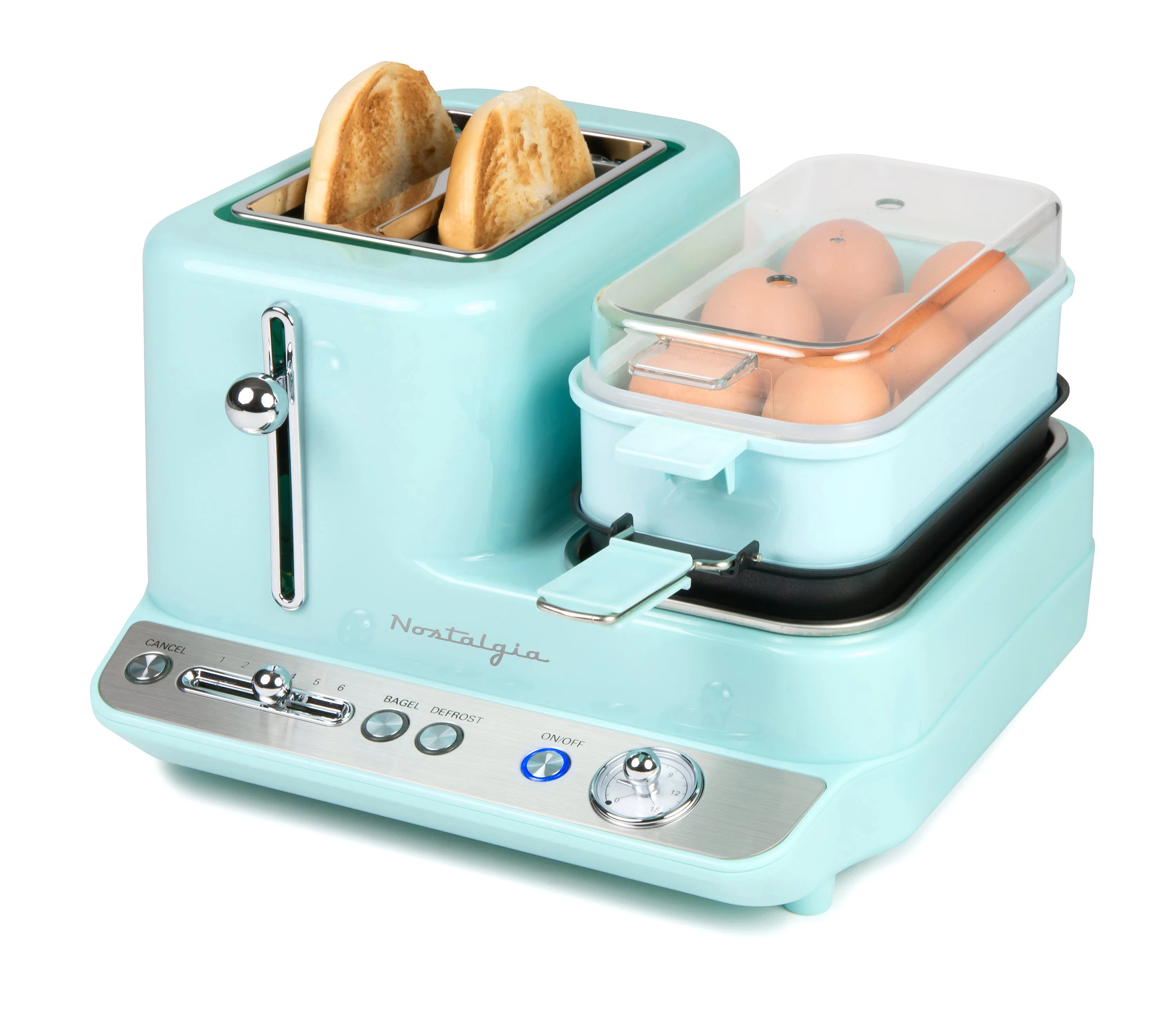 Nostalgia Retro 3-in-1 Breakfast Station, Aqua | Wayfair North America