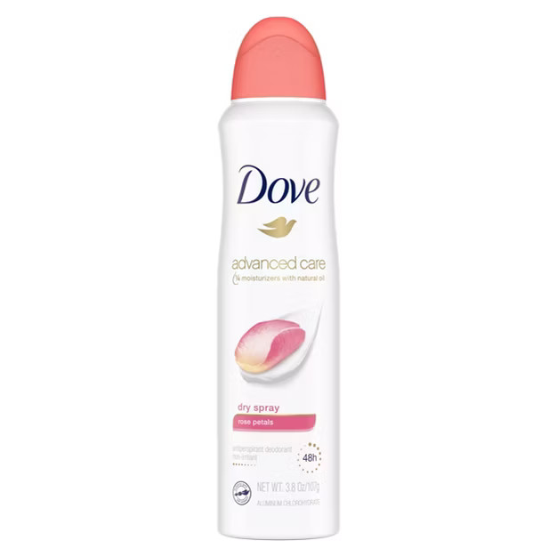 Dove Advanced Care Rose Petals 48-Hour Antiperspirant & Deodorant Dry Spray - 3.8oz | Target