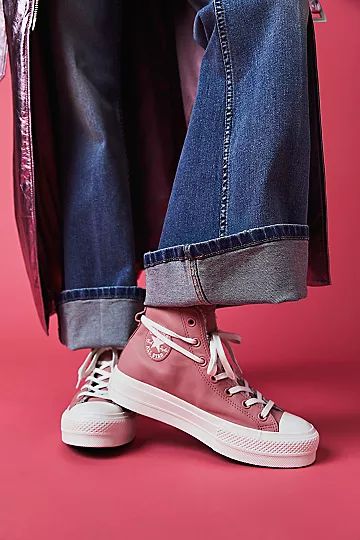 Chuck Taylor All Star Shearling Platform Sneakers | Free People (Global - UK&FR Excluded)