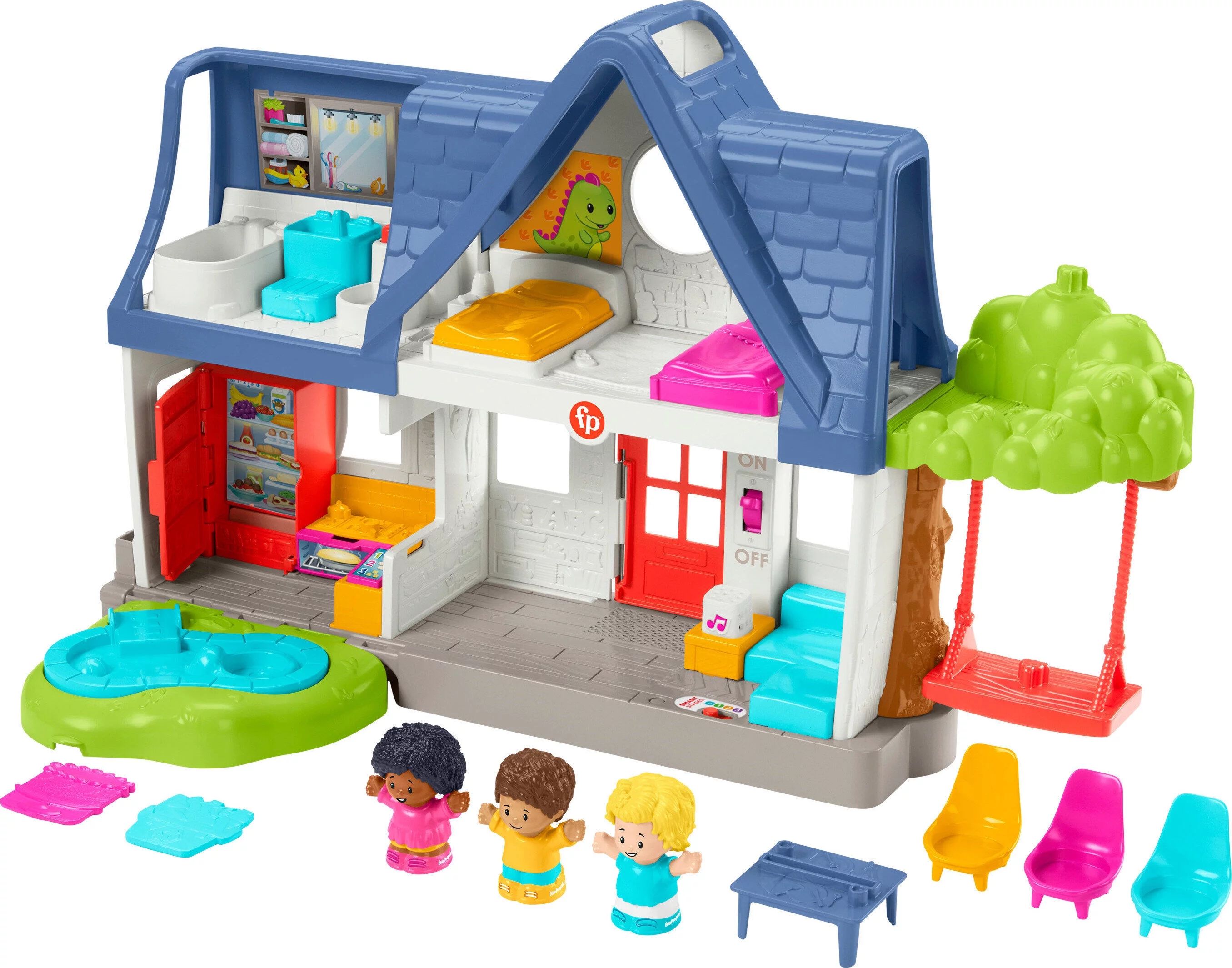 Fisher-Price Little People Friends Together Play House Toddler Learning Playset, 10 Pieces - Walm... | Walmart (US)
