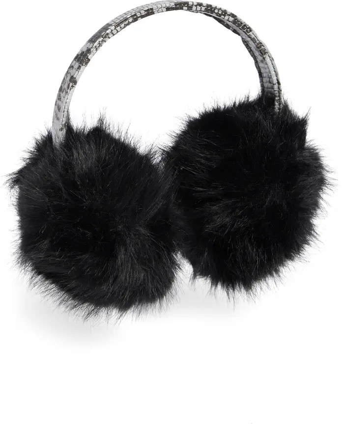 Steve Madden Faux Leather & Faux Fur Earmuffs | Nordstromrack | Nordstrom Rack
