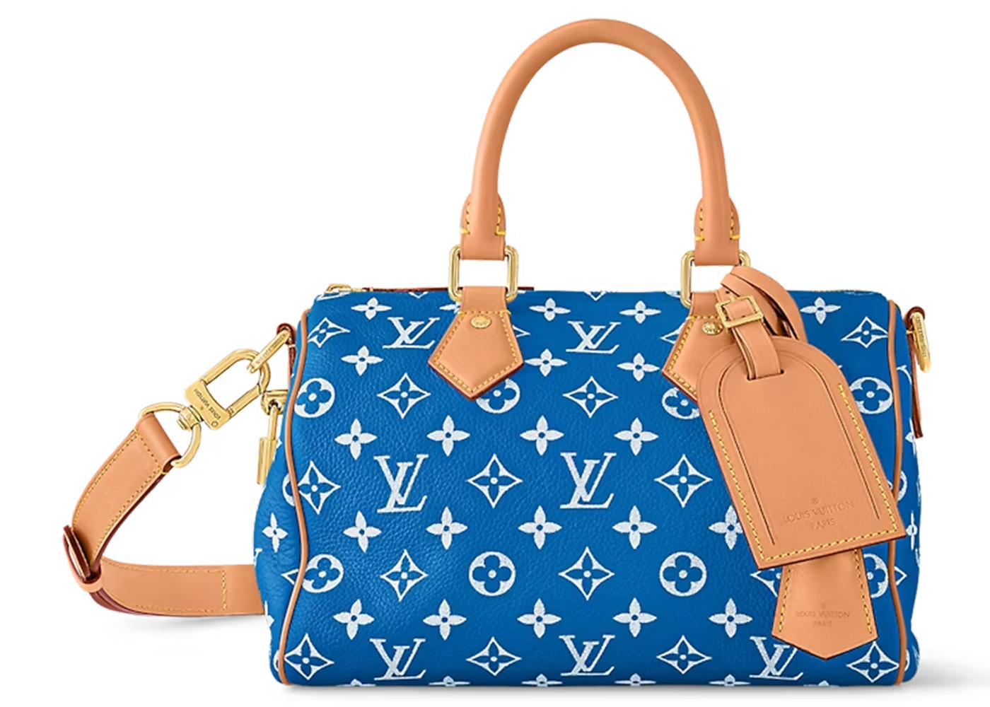 Men's Louis Vuitton Speedy P9 Bandoulière 25 Monogram Leather in Blue | StockX