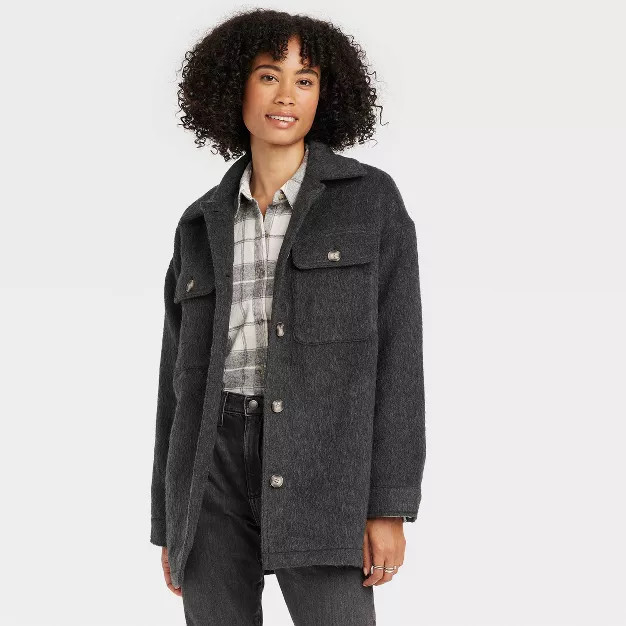 Women's Brushed Shacket - Universal Thread™ | Target
