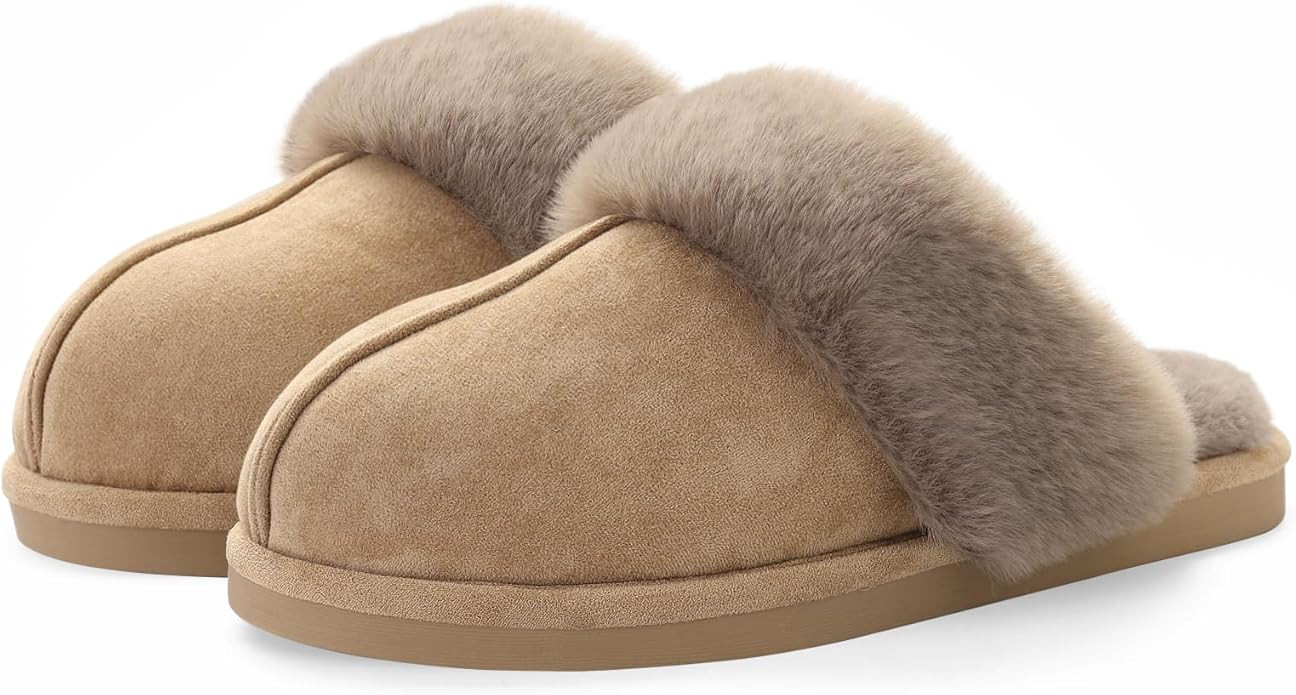 Cozyfurry Womens Slipper Fuzzy Fluffy House Slippers Faux Fur Cozy Warm Soft Indoor Shoes Memory ... | Amazon (US)