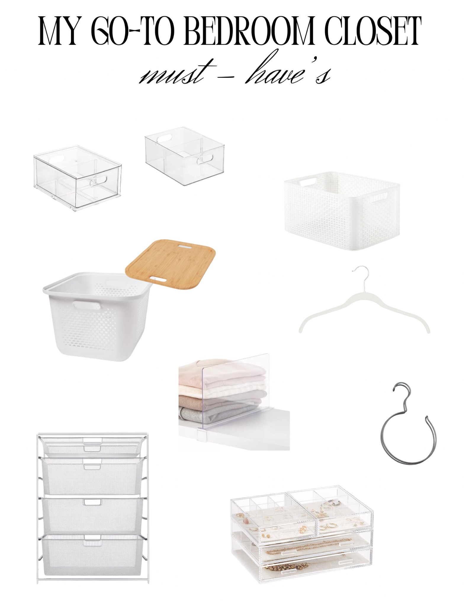 Bedroom closets, these are the easiest to get messy. Get creative and make sure you have a space for EVERYTHING! That’s how you keep it organized and tidy. I LOVE closets!

#closetorganization