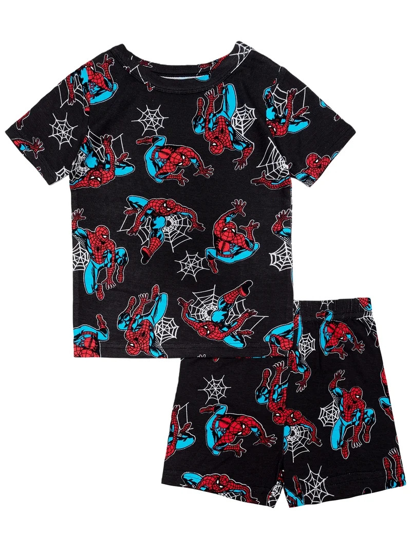 Character Toddler Tee and Shorts Viscose Pajama Set, 2-Piece, Sizes 12M-5T | Walmart (US)