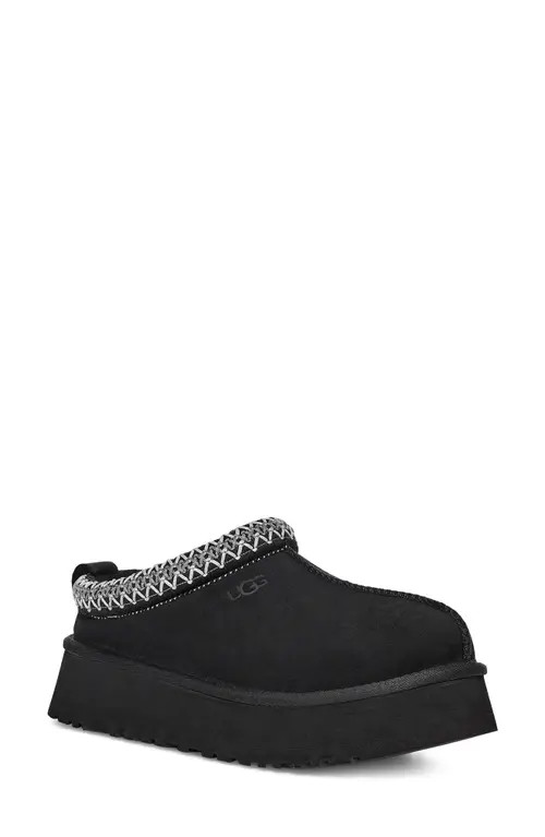 UGG(r) Tazz Platform Slipper in Black at Nordstrom, Size 7 | Nordstrom