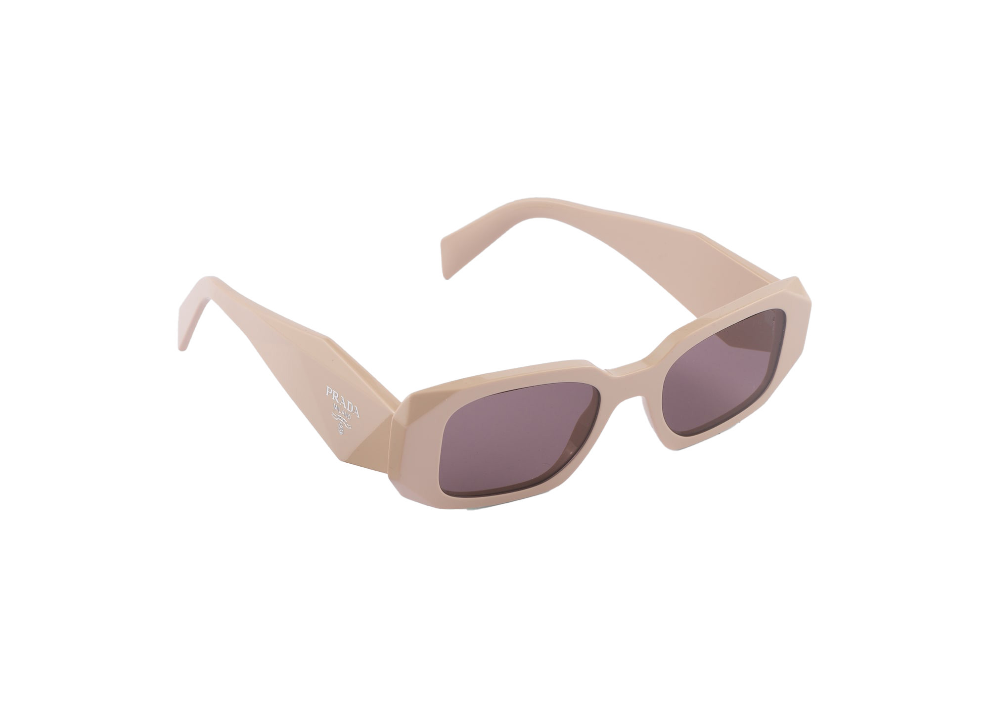 Prada Symbole Sunglasses in Pale Pink/Plum (Spr17W_Evyj_F06X1_C_049) | StockX