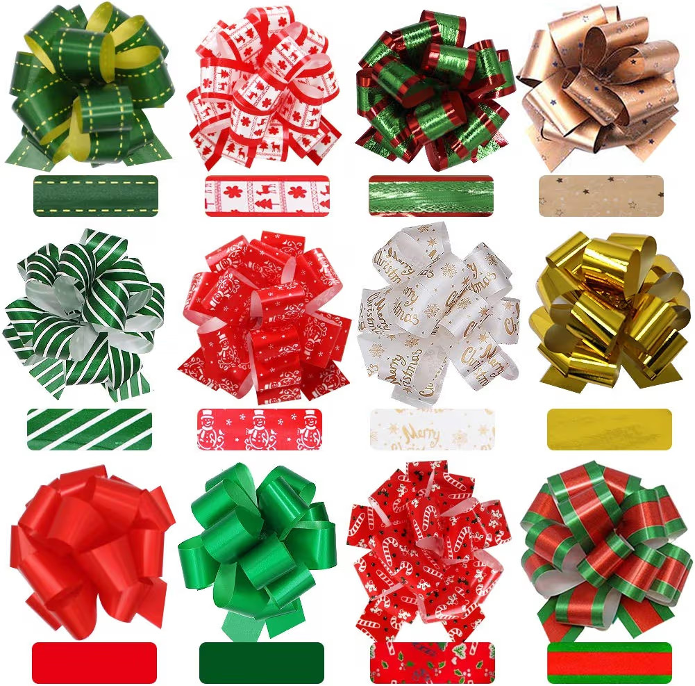 Lulu Home Christmas Colorful Assorted Pull Bows for Gift Wrapping, 24 PCS | Amazon (US)