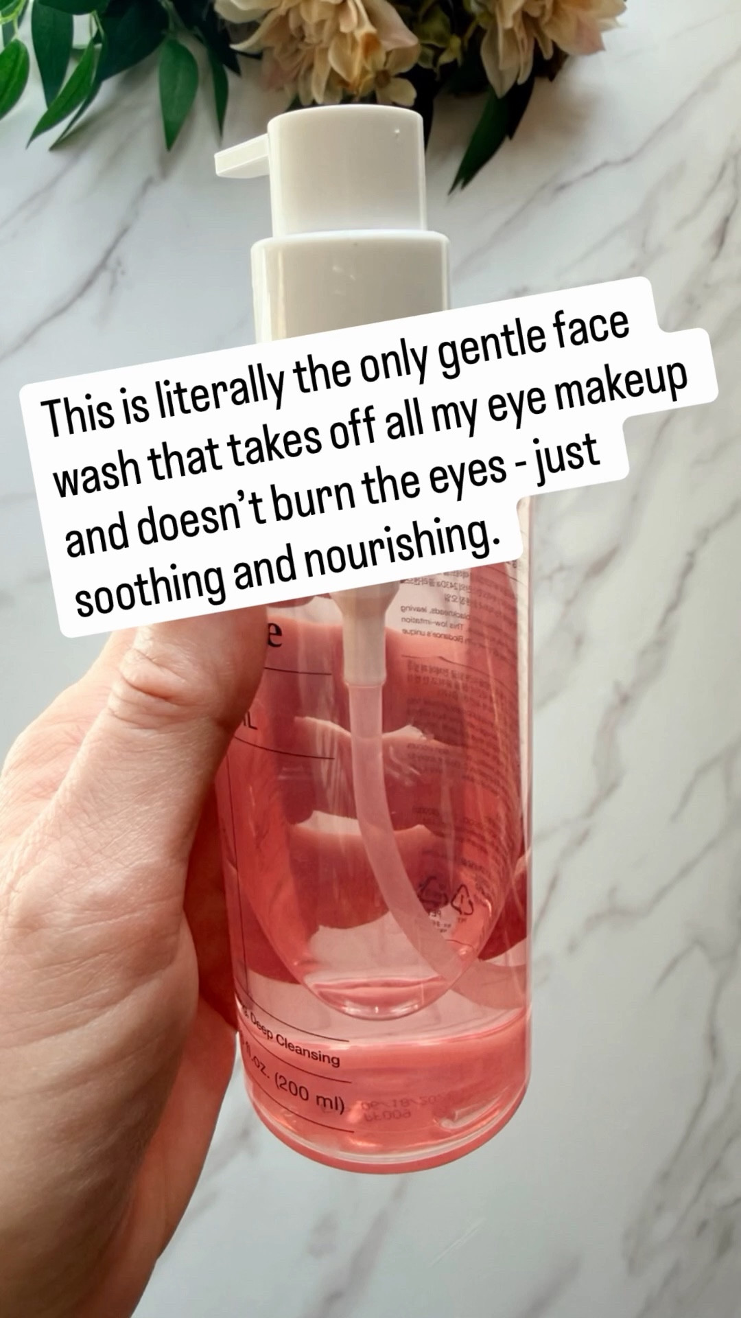 This oil cleanser not only takes off ALL of my makeup, including the eye makeup. But it is so gentle, it doesn't hurt my eyes - ever. Incredible! 

 #LTKselfcare #LTKBeauty