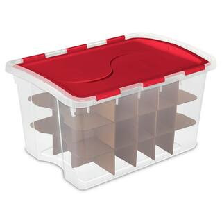Sterilite Clear Ornament Storage Box (45-Ornaments) 19096606 - The Home Depot | The Home Depot