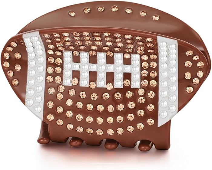 LILIE&WHITE 1PC American Football Hair Clips For Women Rugby Hair Claws | Amazon (US)