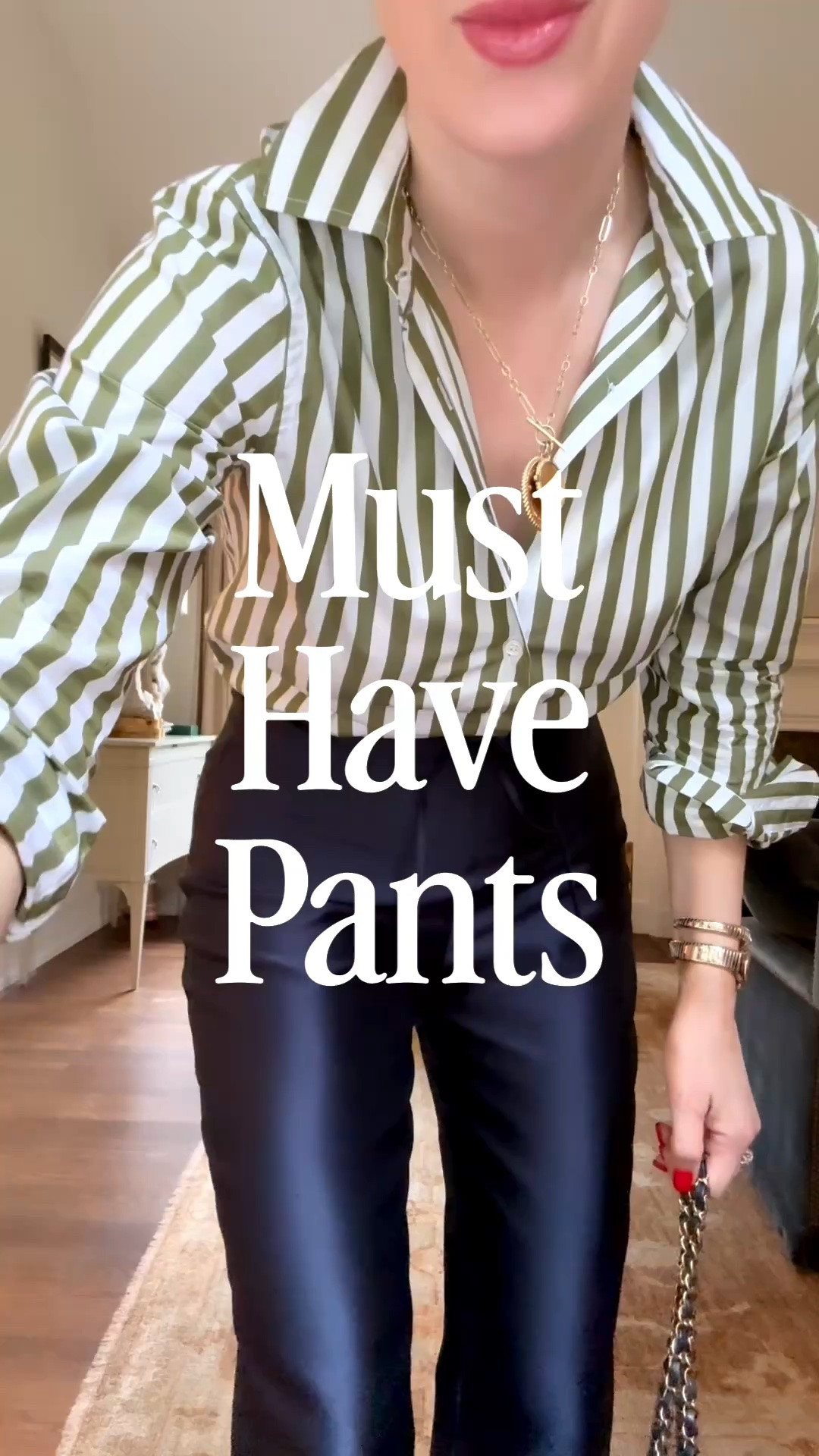 The pants are back in stock run and grab them before they get sold out again. I’m wearing a size small and the pant and a small in the blouse.

#LTKootd #LTKOver40