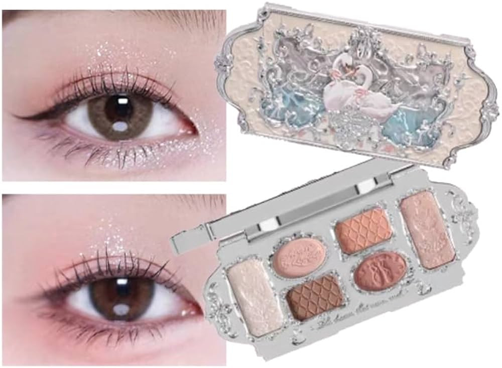 Flower knows Swan Ballet Series Lip Glaze, Eyeshadow, Blush, Lovely Makeup, Cute | Amazon (US)