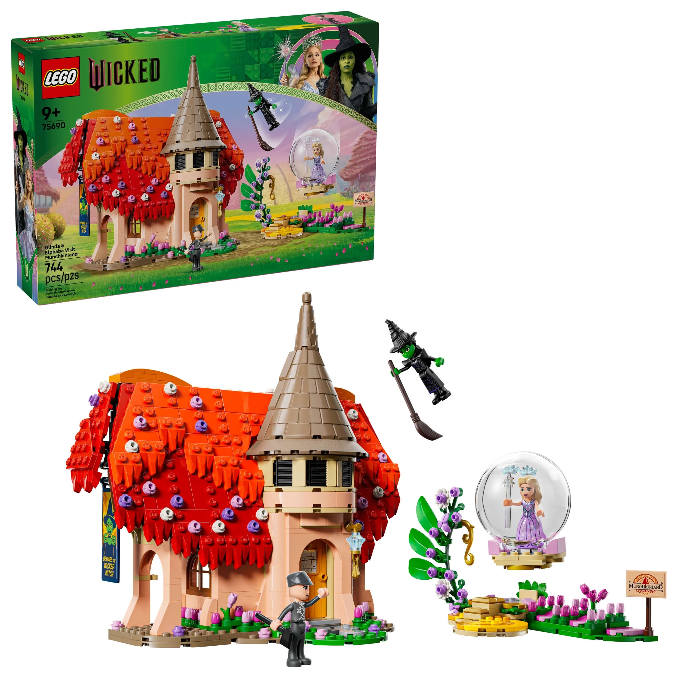 LEGO Wicked Glinda & Elphaba Visit Munchkinland Building Toy - Toy Figures & Playset for Kids, Girls & Boys, Ages 9+ - Fun Pretend Play Set for Wicked Fans - Birthday Gift Idea - 75690 | Walmart (US)