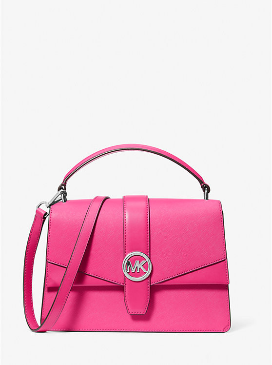 Greenwich Medium Saffiano Leather Satchel | Michael Kors US