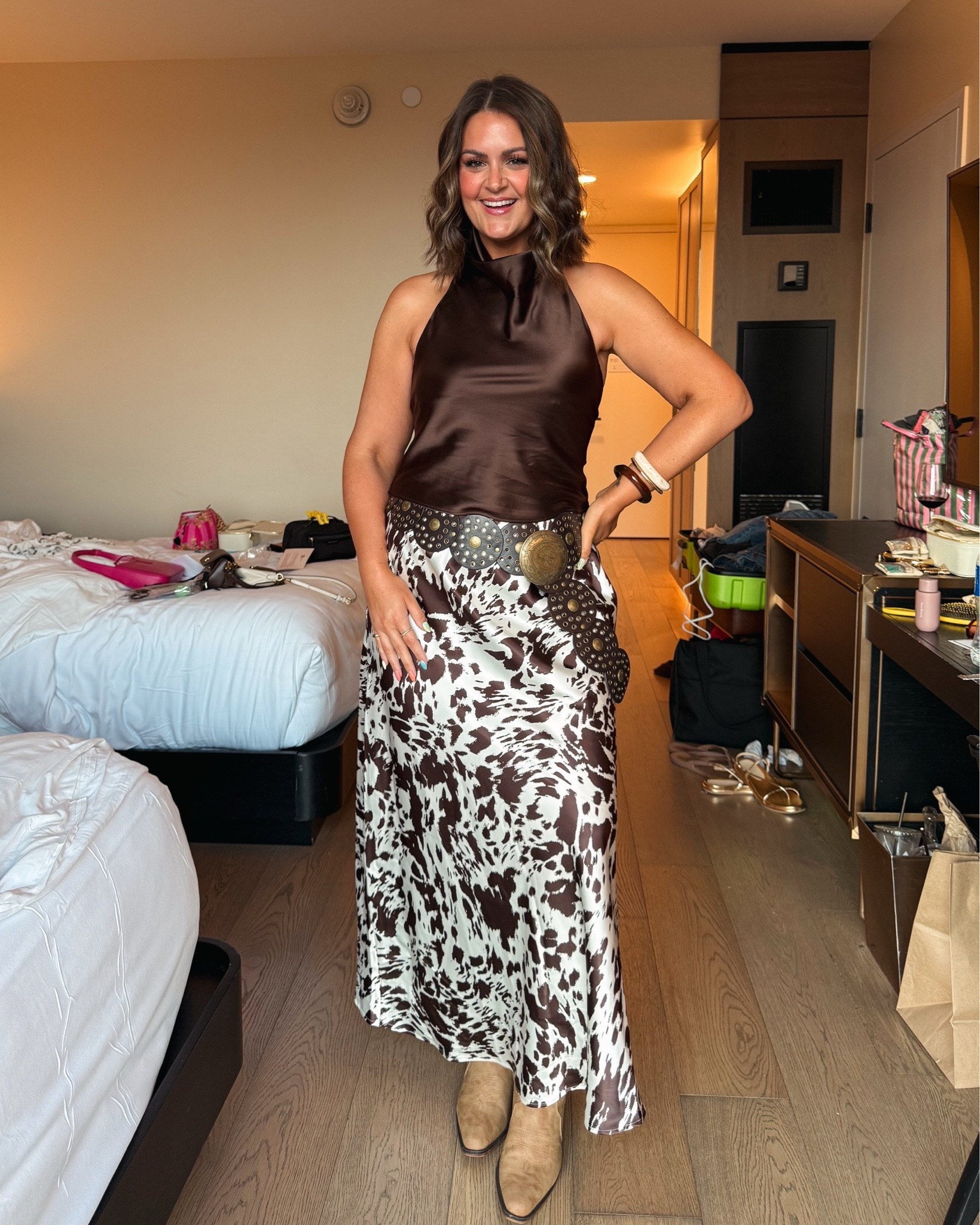 Top, medium
Skirt, large
Boots, true size 10
Linked my setting spray also 👏🏻 20/10

Size 12, midsize, Nashville outfit, country concert, concert outfit

#LTKootd #LTKMidsize #LTKOver40