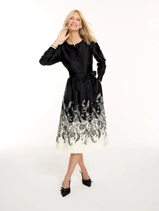 Soft Midi Shirtdress - Exquisite Paisley | Talbots