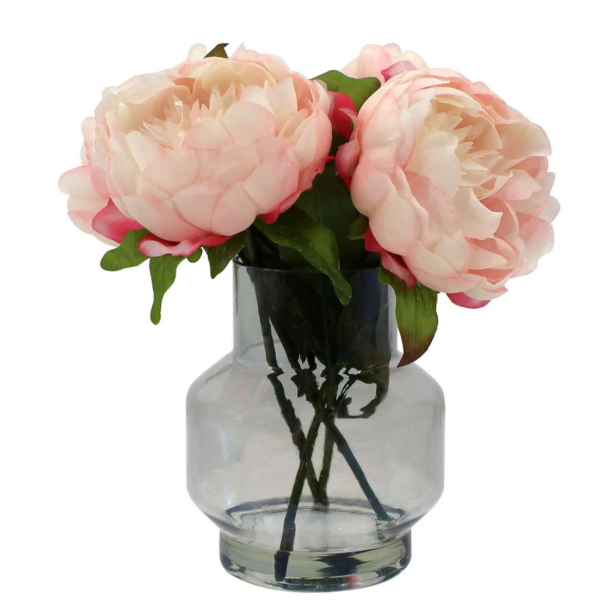 Sonoma Goods For Life® Artificial Pink Peony in Iridescent Vase Floral Arrangement Table Decor | Kohl's