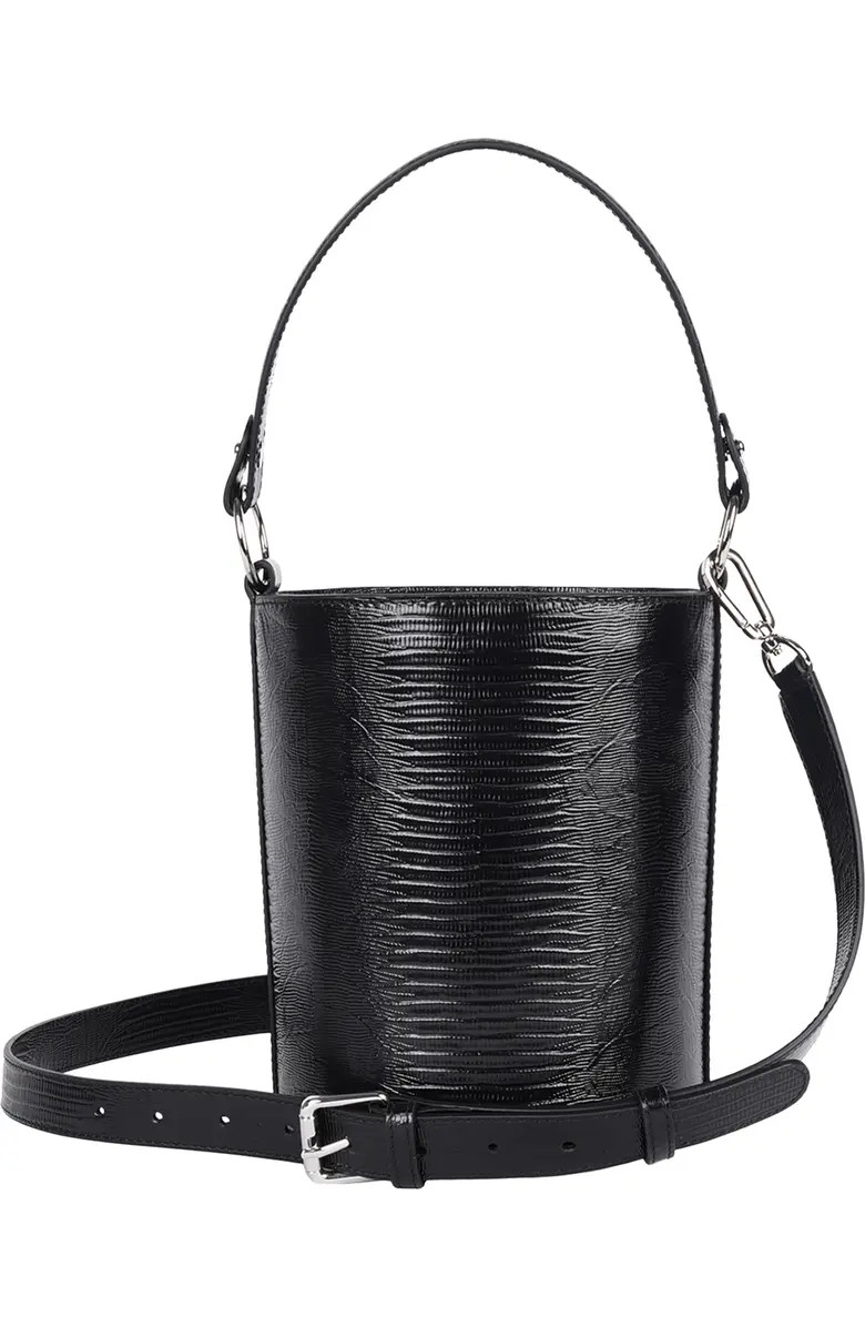 HYER GOODS Upcycled Leather Convertible Mini Bucket Bag | Nordstrom | Nordstrom