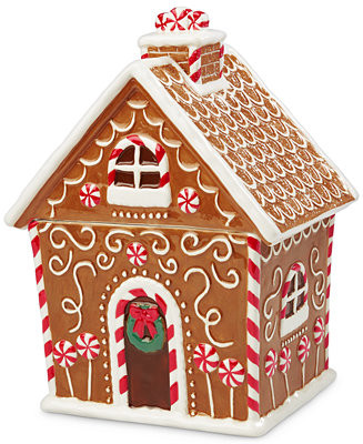 Martha Stewart Collection Gingerbread House Cookie Jar, Created for Macy's & Reviews - Kitchen Ga... | Macys (US)