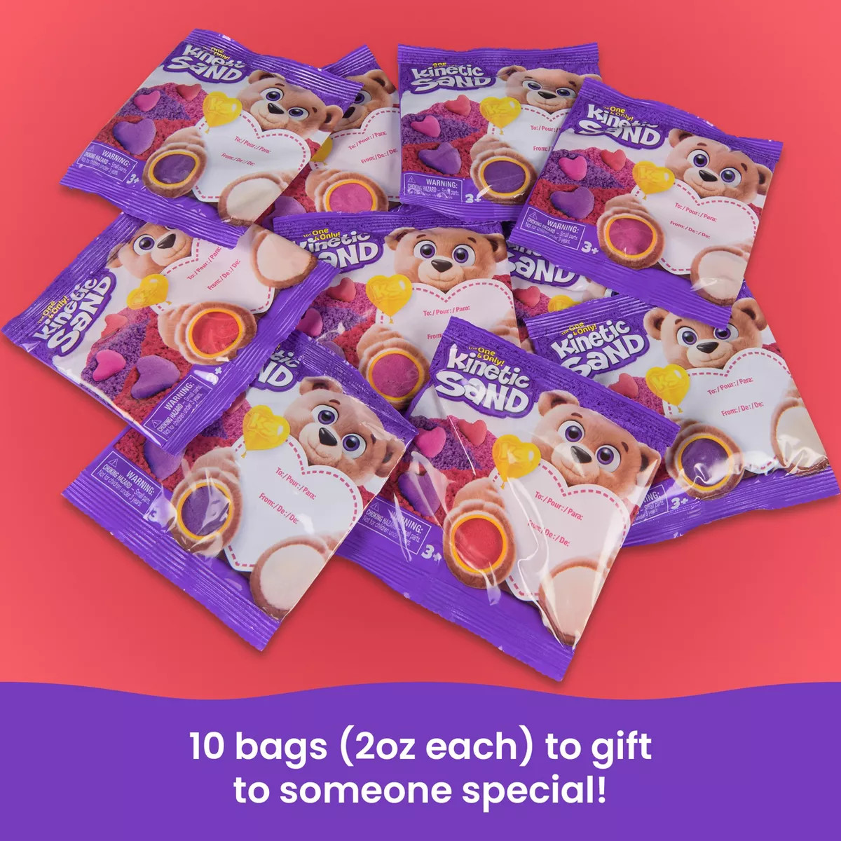 Kinetic Sand Valentine's Day Bag with 10 Pouches | Target