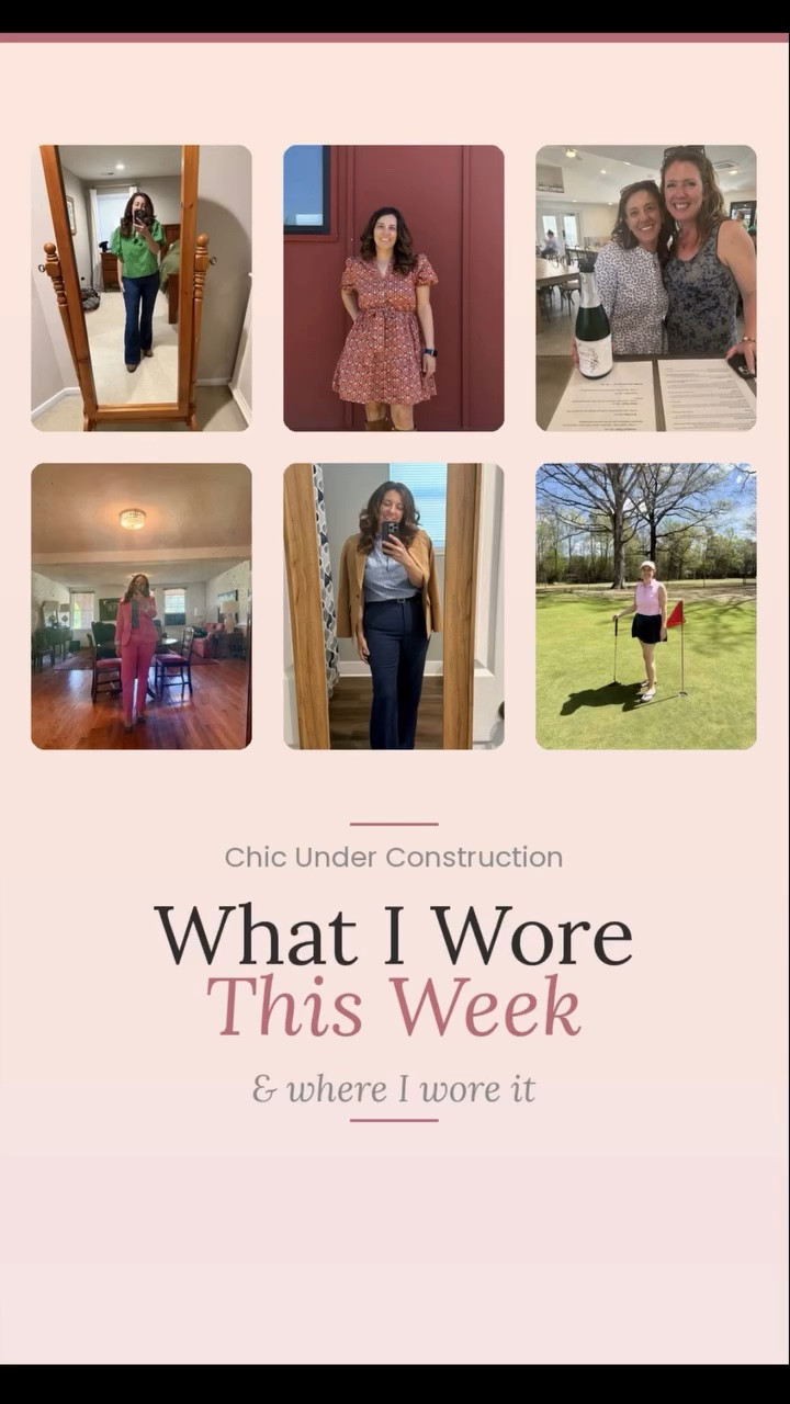 Real talk: I wore a pink suit on a Tuesday and I have zero regrets. 🌸
This last week was a FULL one — work, staff training, guitar lessons, lax games, a golf lesson, a winery run with my girls, AND an anniversary dinner with my husband. Basically I lived in my closet this week and I’m not mad about it.
The best part? Almost every single piece is budget-friendly or thrifted. Because looking put together shouldn’t require a second mortgage.
Drop a 🙋‍♀️ if you also plan your outfits around your schedule and call it “content.”
budget fashion | affordable outfits | spring style 2026 | women over 35 | women over 40 | working mom outfit | outfit inspo | real women fashion | casual chic | budget style | spring outfits | affordable fashion | working mom style | outfit ideas #ootd #fyp #affordablefashion #momstyle #preppy

#LTKOver40 #LTKootd #LTKmomlife
