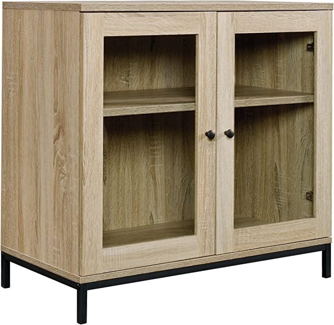 Sauder 420035 North Avenue Display Cabinet, For TVs up to 32", Charter Oak finish | Amazon (US)