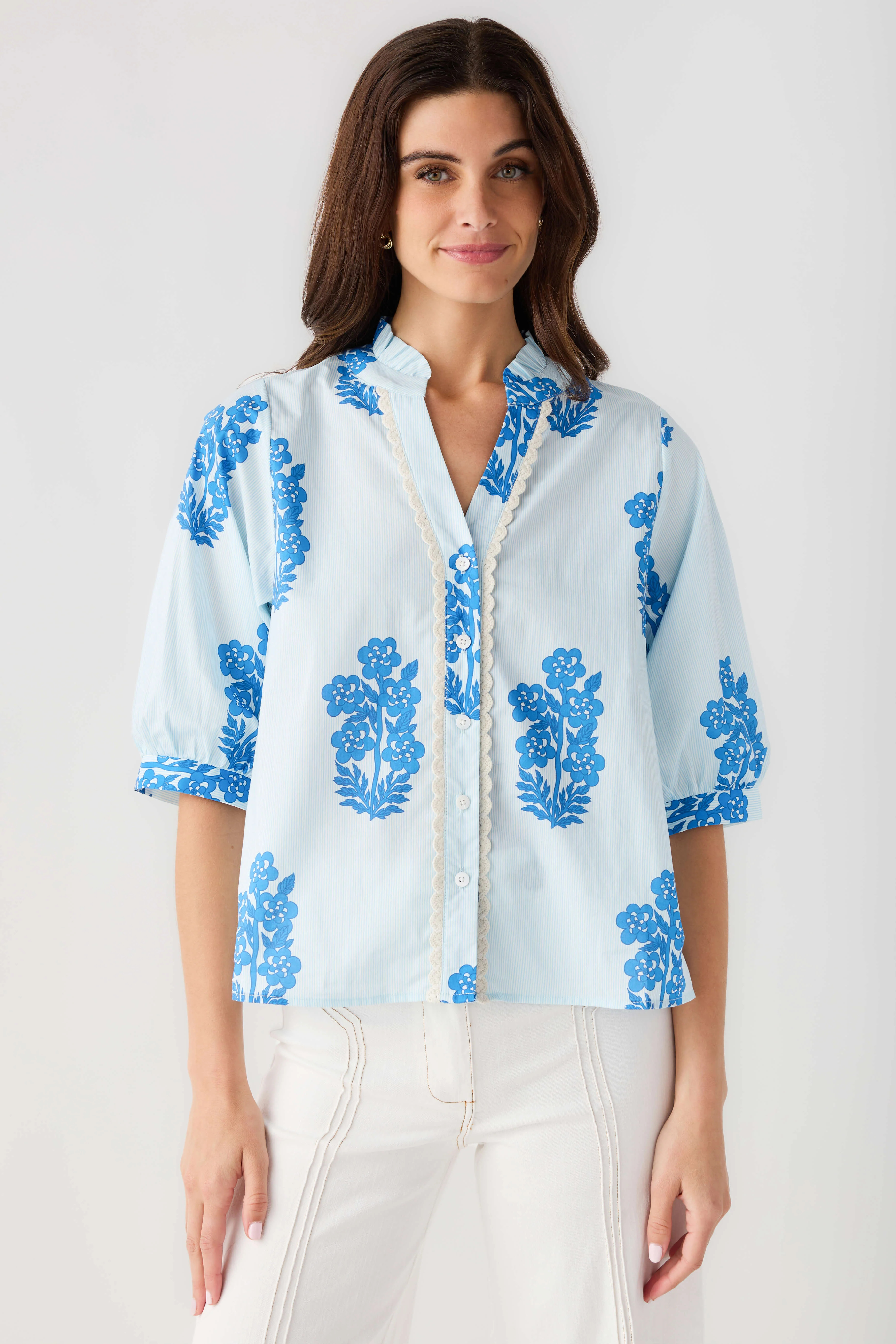 THML Floral Cotton Top | Social Threads