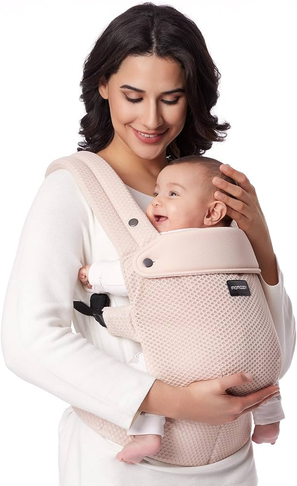 Momcozy Breathable Mesh Baby Carrier, Ergonomic and Lightweight Infant Carrier for 7-44lbs with E... | Amazon (US)