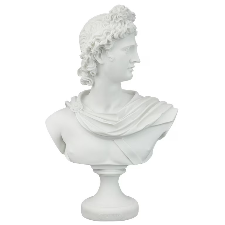 Design Toscano Apollo Belvedere, c. 350-325 BC: Bonded Marble Resin Bust | Walmart (US)