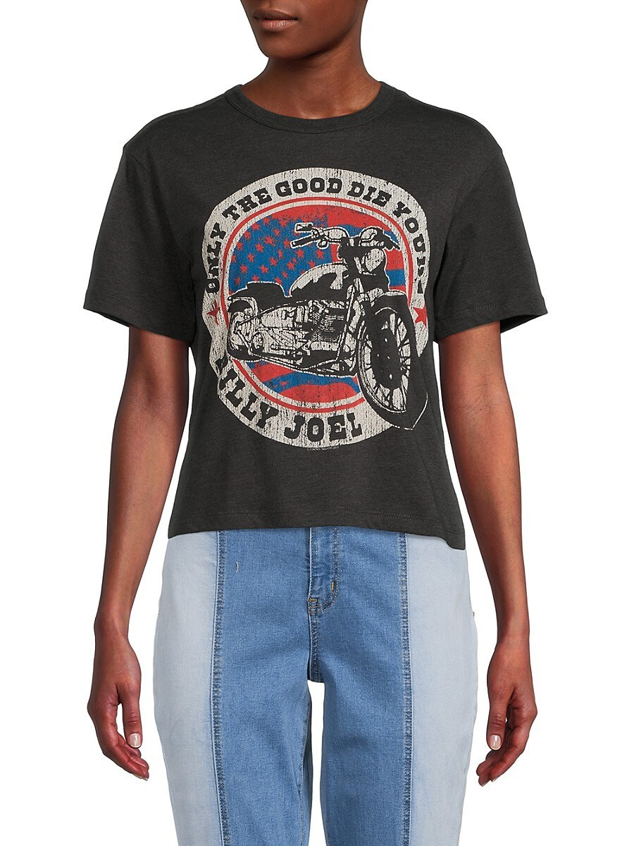 Chaser Women's Billy Joel The Good Die Young Tee - Vintage Black - Size M | Saks Fifth Avenue OFF 5TH