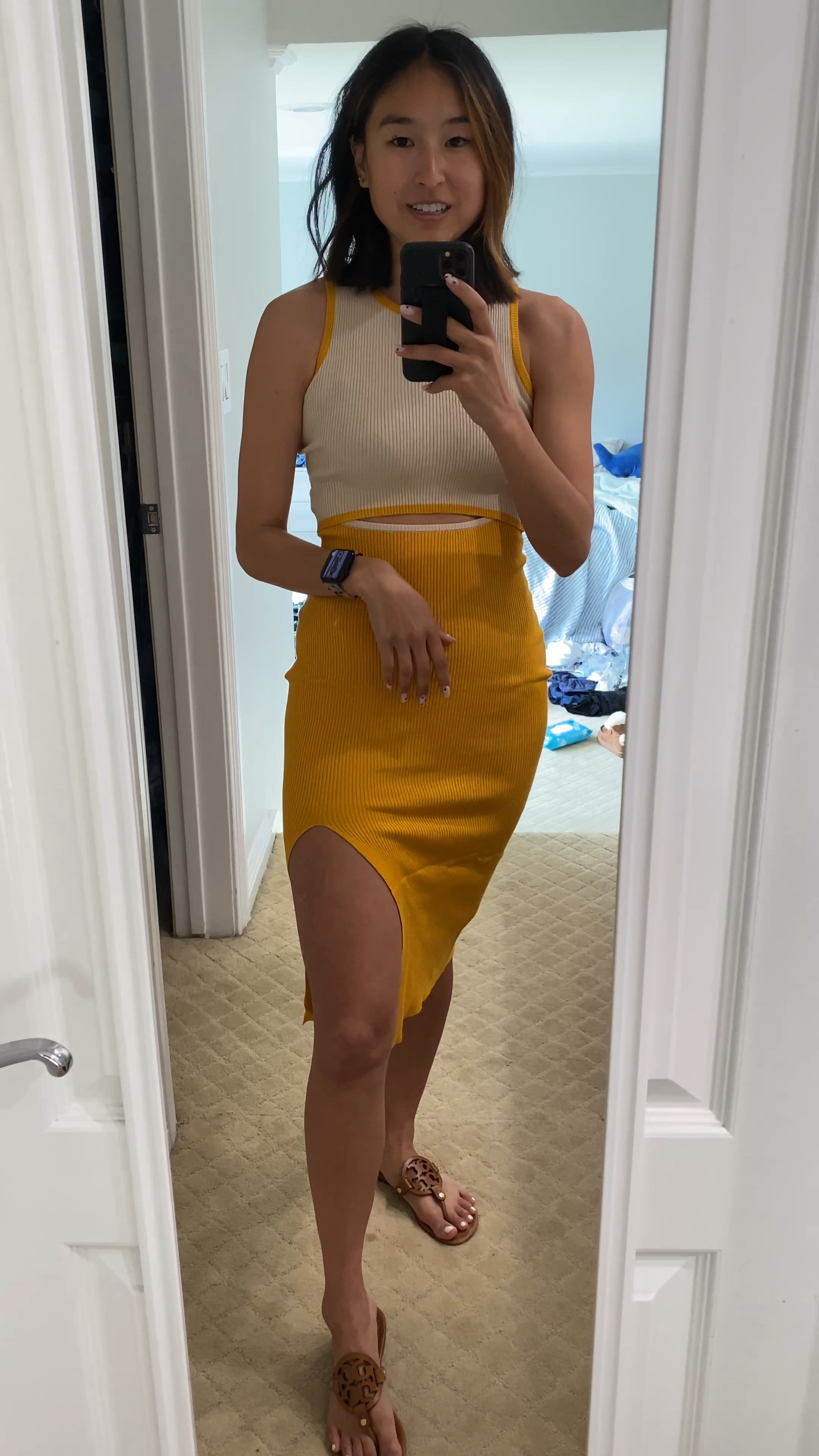 Ok this is one of the 3 colors of this dress that I ordered from @amazonfashion ! I love the fit with the cutout and there are so many color options! The material is thick and ribbed. The fit is TTS, I’m wearing a size XS. You can wear this to work if you pull the skirt up, to dressed up events, or on vacation! A major plus is that it’s comfy and you can wear your usual bra with it!
•
#babyshower #weddingguestdress #bridalshowerdress #wedding #bridalshower #vacationdress #vacationoutfit #summerdress #springdress #traveloutfit #businesscasual #businessmart #comfydress #amazoninfluencer #budgetstyle #summerbasics

#LTKSeasonal #LTKsalealert #LTKFind