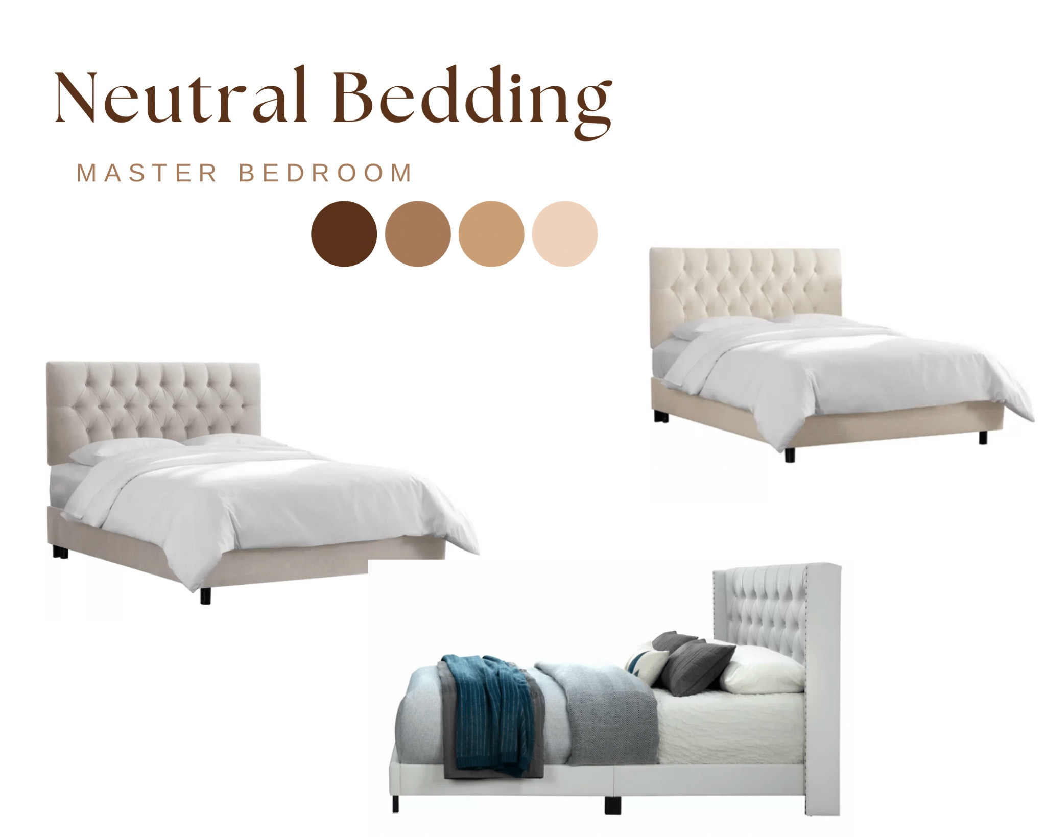 Check out these neutral king & queen size beds. Ranging from $290-999 on wayfair! 

#LTKhome #LTKFind